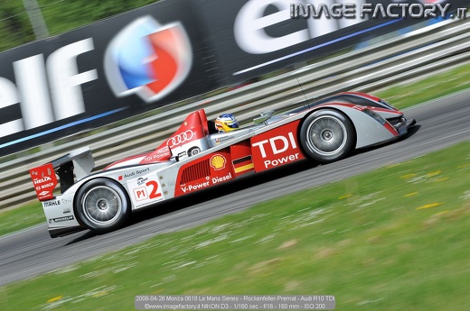 2008-04-26 Monza 0618 Le Mans Series - Rockenfeller-Premat - Audi R10 TDI